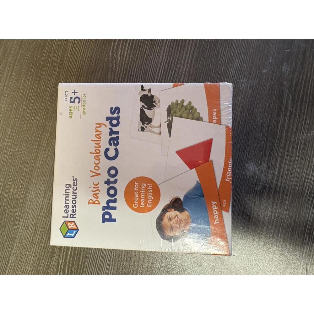 NEW Learning Resources Basic Vocabulary Photo Cards - Educational‎ Tool Ages 5+